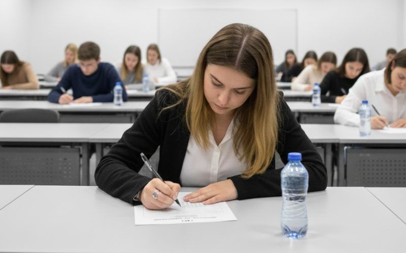 Uno de los exámenes de tramitación procesal